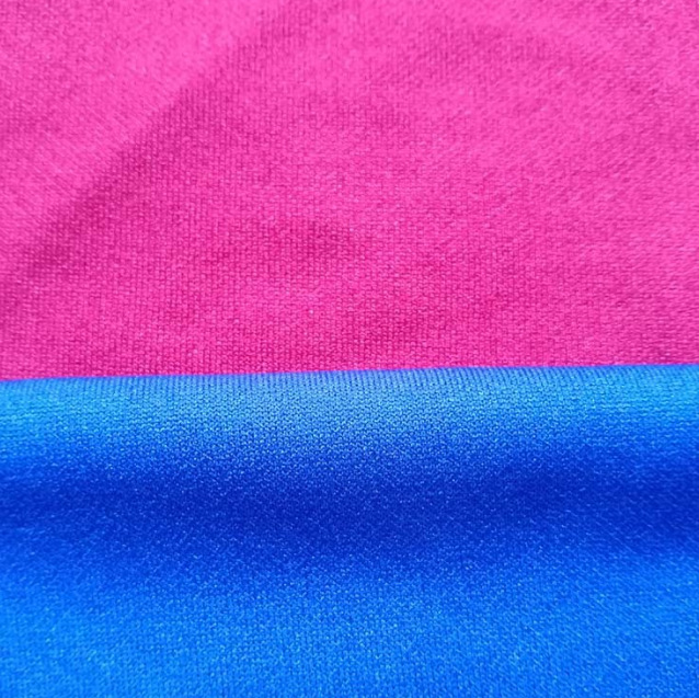 厂家直销 75D全涤乱三路颜色齐全 针织双面PK布可做吸排处理产品图