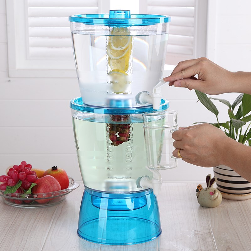 Conga Good ins Thickened Heat resistant cold kettle Plastic juice flower teapot with tap beer bottle cooler kettle