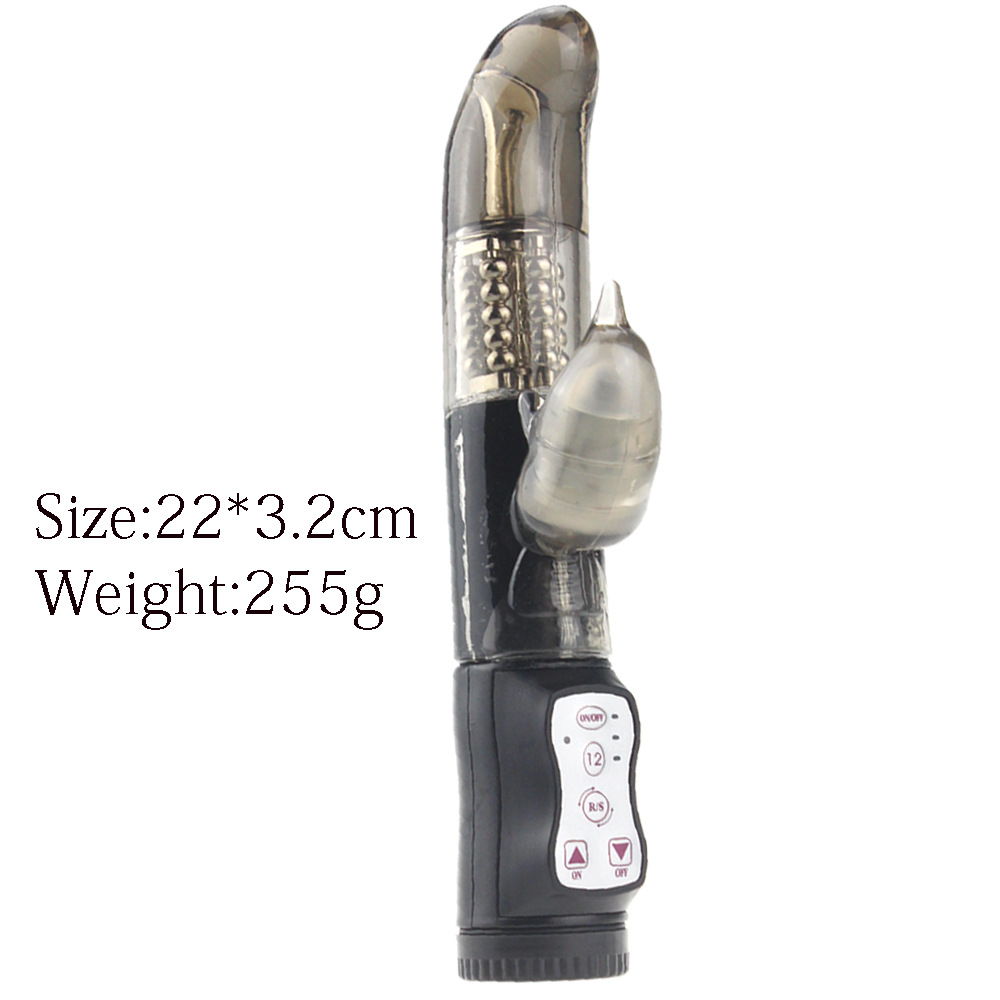 Black Pink Diamond dolphin G spot frequency conversion female rotary bead massage masturbation device adult products Item Picture