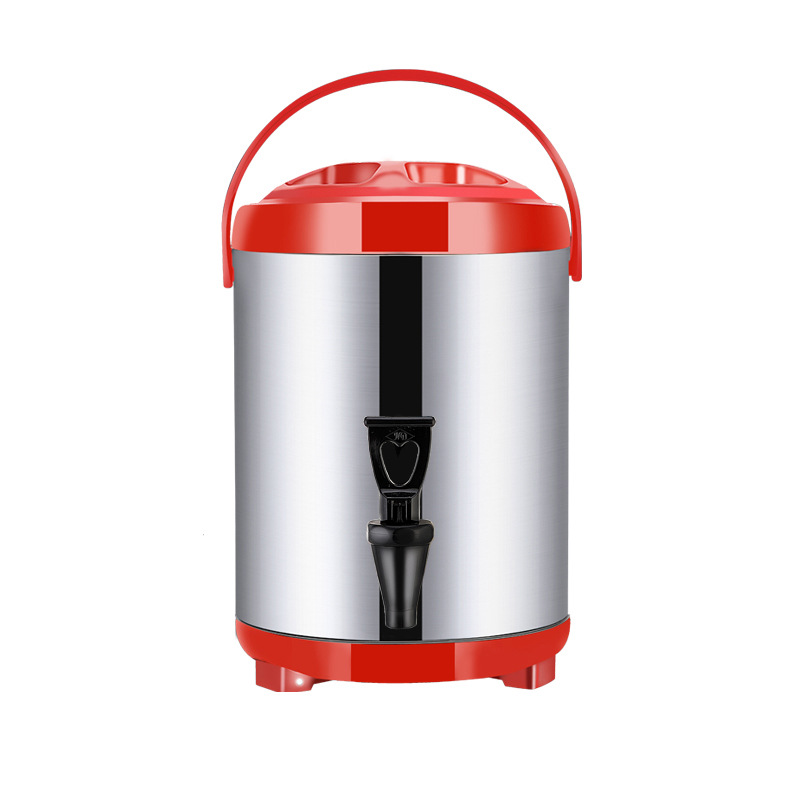 Wholesale of Lianmei commercial 304 stainless steel milk tea buckets, insulated buckets, double-layer plastic coffee soy milk buckets and breakfast buckets Application Scenario