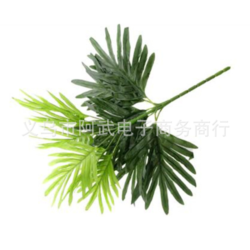 Artificial green plants, kidney fern leaves, Persian leaves, bunches, engineering green plants, grass for outdoor landscaping and decorative plant ornaments Specification image