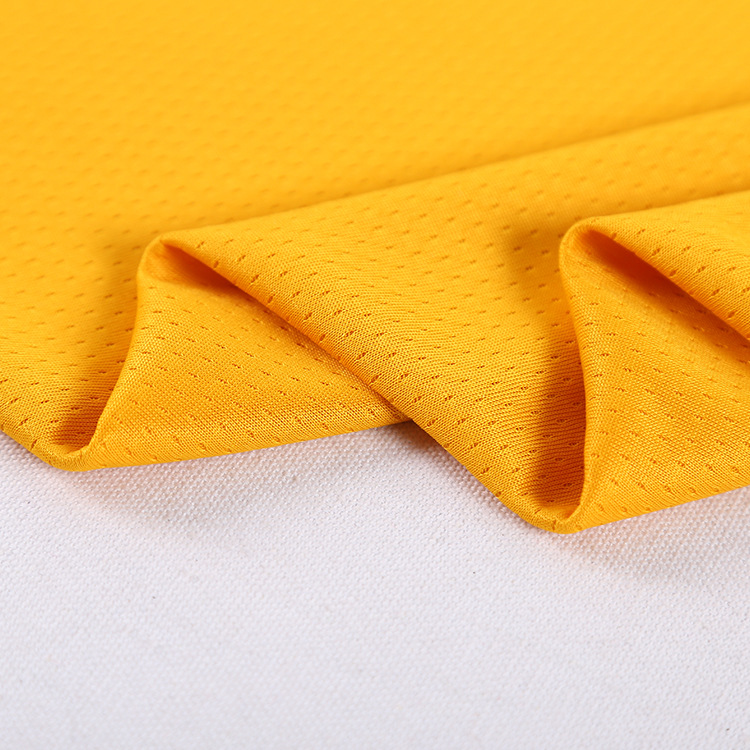 Double-layer thickened mesh fabric jersey short-sleeved knitted hole fabric functional bird's eye fabric Specification image