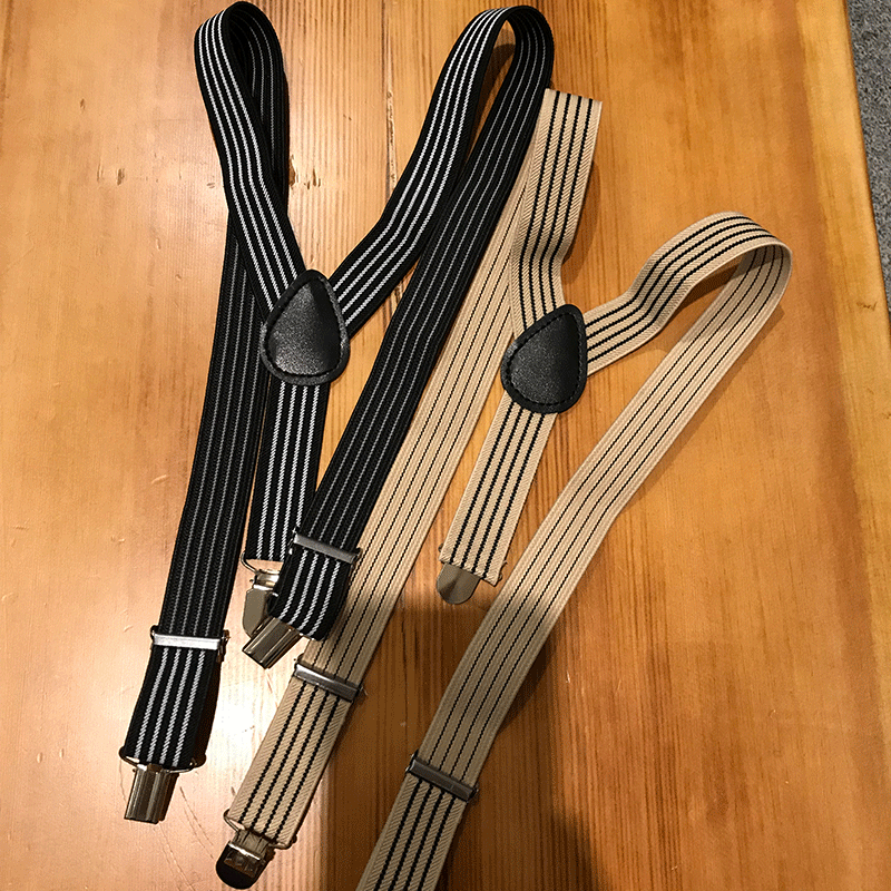 Retro striped shoulder straps for boys and girls, children's shoulder straps, three-in-one and two-style shoulder straps, and hanging belts