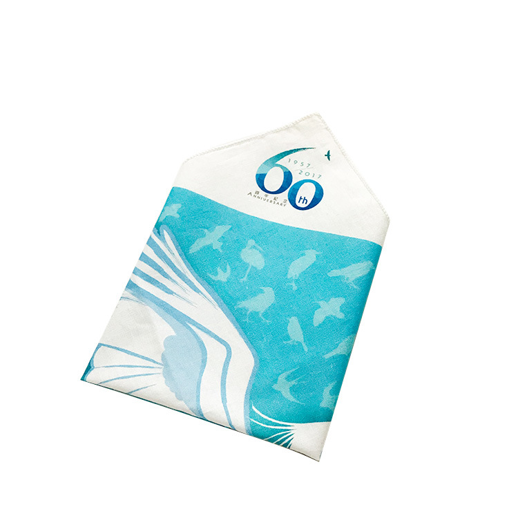 Cotton Square Towel Factory Plus Logo Printed Handkerchief Outdoor Sports Scarf Activities Commemorative Gift Square Handkerchief Item Picture