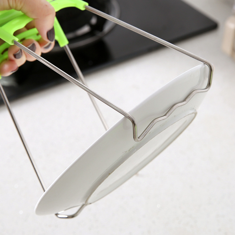 Creative Kitchen multi-purpose stainless steel bowl tongs set, bowl tongs, anti-scald dish tongs, plate tongs wholesale Application Scenario