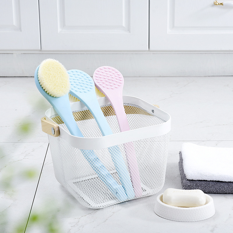 The new anti-slip long-handled bath brush is a perfect tool for adult bathing, back scrubbing, exfoliation and cleaning details Picture