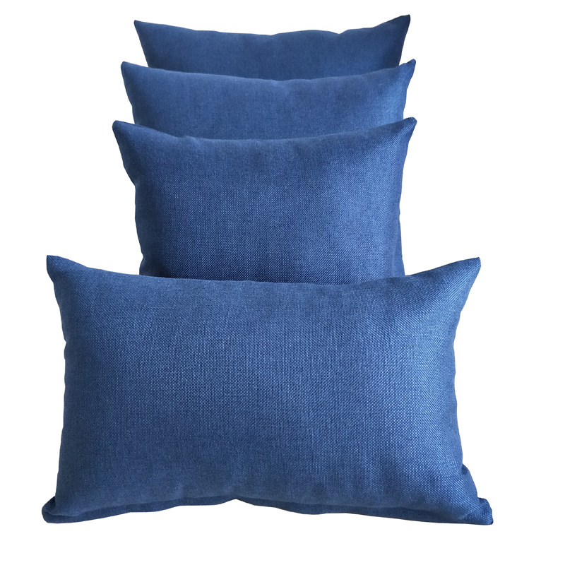 Cross-border factory direct supply of imitation cotton and linen cushions, large volume of imitation linen throw pillows, sofa backrests, simple and solid color cushions Application Scenario
