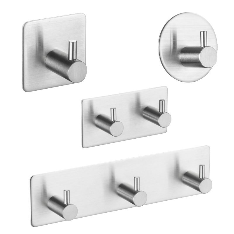 维度仕亚马逊304不锈钢挂钩免钉粘钩 Self Adhesive  Hook 102