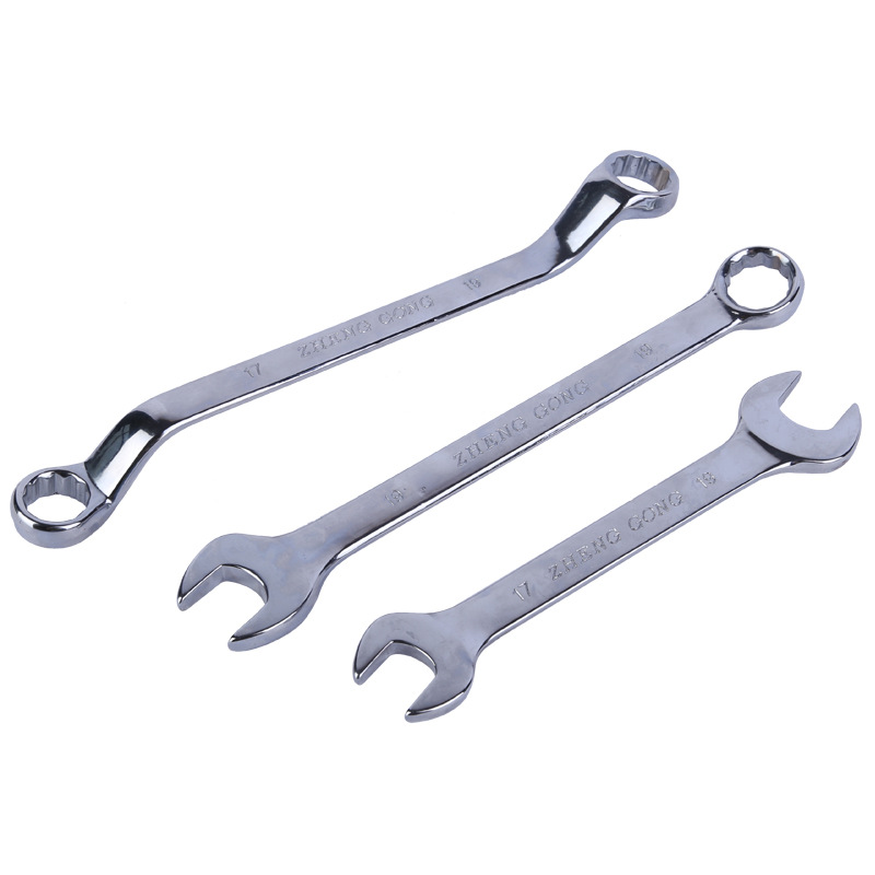 Manufacturers Wholesale Double-Ended Open Wrench Polishing Chrome Mirror Wrench Multi-Specification Open Wrench Models Item Picture