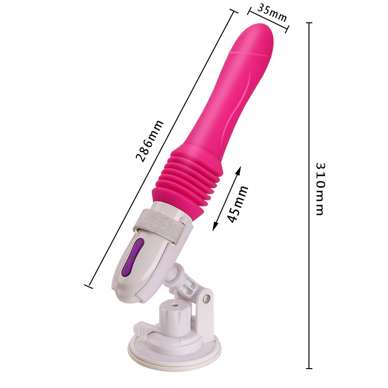 Female automatic telescopic gun massage vibration stick sex masturbation device details Picture