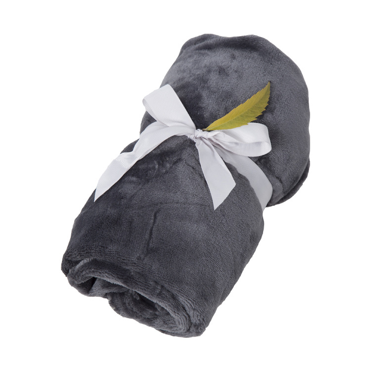 Gift Blanket Solid Flannel Single Blanket Office Nap Blanket Air Conditioning Blanket Study Room Knee Blanket Item Picture