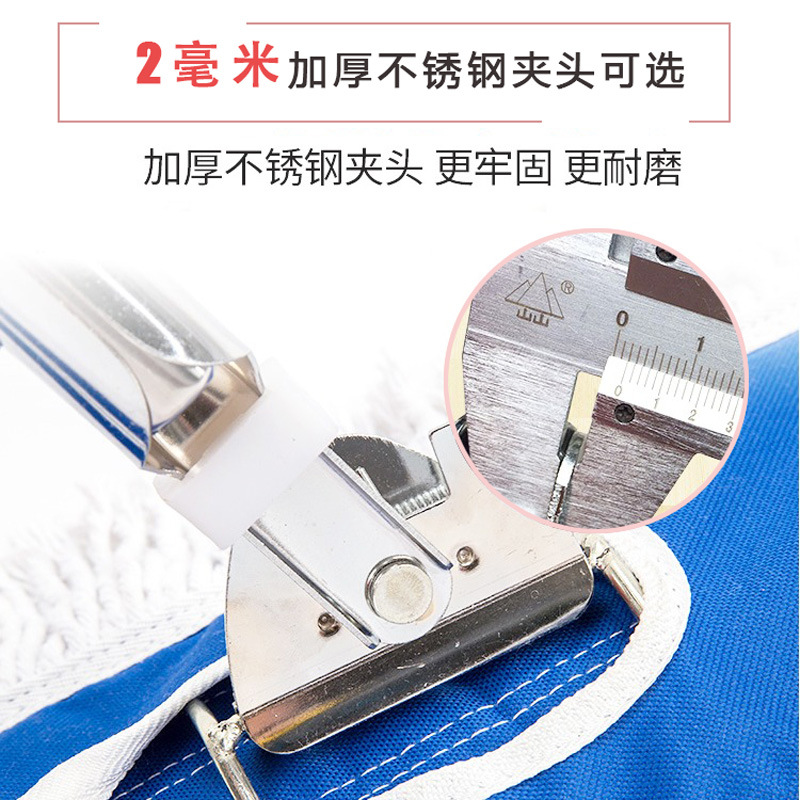 Hotel, school, household cotton thread mop, tile, large-sized mop, cloth, flat mop, floor-cleaning, large dust mop, cotton yarn mop Specification image