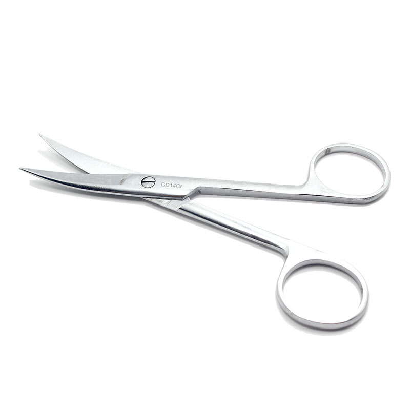 双鹿牌医用不锈钢眼用剪医用直尖弯尖剪锋利眼科手术剪刀双眼皮