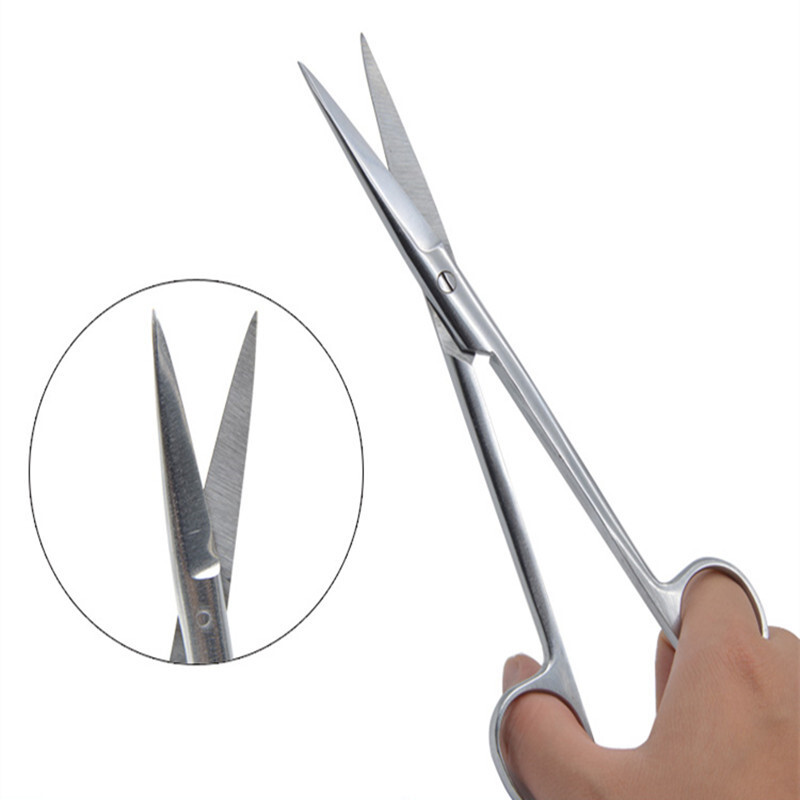 双鹿牌医用不锈钢眼用剪医用直尖弯尖剪锋利眼科手术剪刀双眼皮