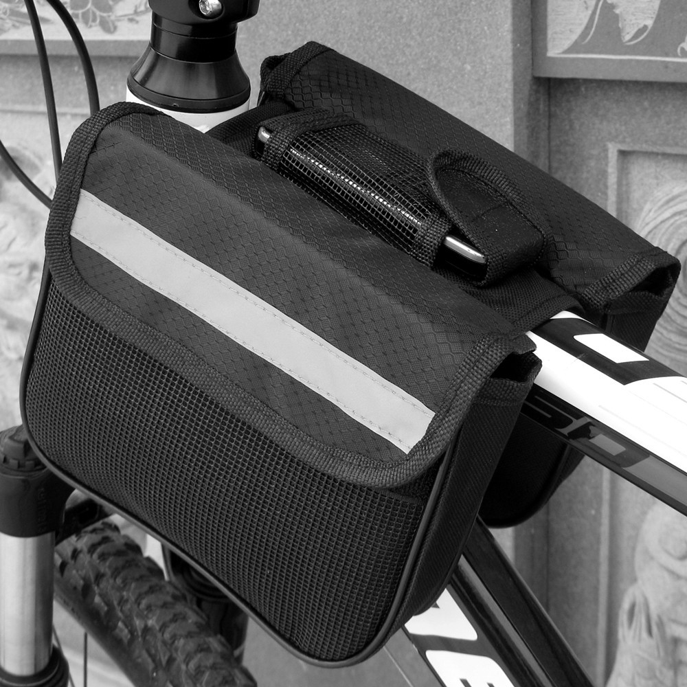 Bicycle riding bag, mountain bike saddle bag, road bike tube bag, bicycle front beam bag, light beam bag Application Scenario