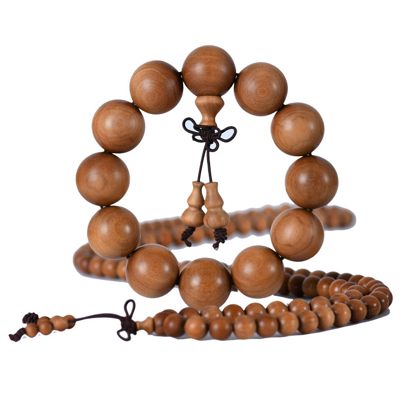 India Laosan Sandalwood 2.0 Immersed Black Meat Buddha Beads Play Bracelet Wholesale Laosan Sandalwood 108 Men And Women Rosary Bracelet Item Picture