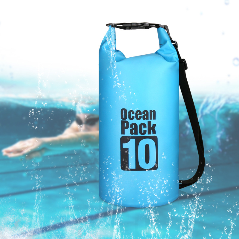 Pvc Waterproof Bag Bucket Bag Waterproof Bag Beach Rafting Swimming Bag Outdoor Backpack Manufacturers Direct Sales Specification drawing