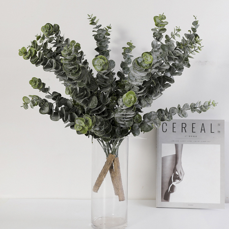 Lan Kwai Fong Simulation Plant Soft Plastic Eucalyptus Money Leaves Wedding Home Decoration Simulation Flower Green Plant Bonsai details Picture