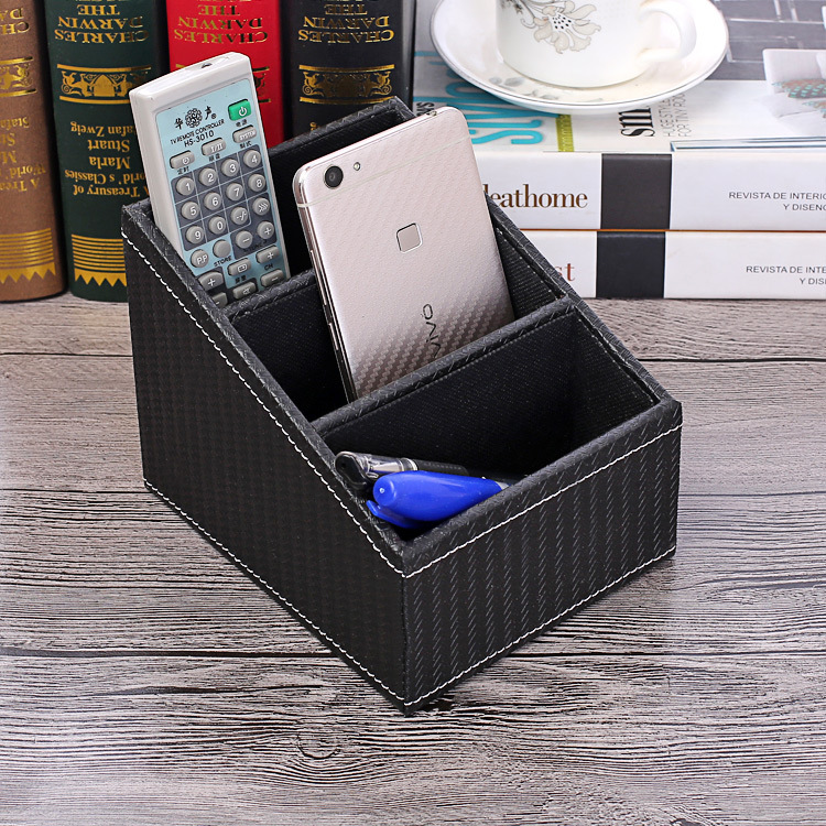 Desktop storage box, European-style remote control organizing box, creative home goods, pen holder storage box, can be printed with LOGO Application Scenario