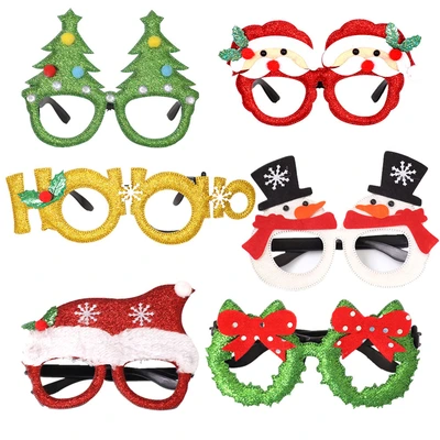 Christmas Decorations Christmas Glasses Children's Party Decorations Christmas Products Snowman Antlers Glasses Frames