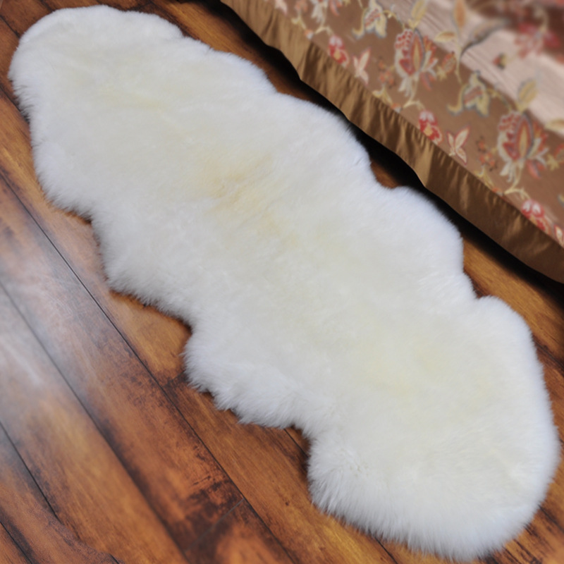 Factory direct supply of wool carpets for living rooms, bedrooms, bedside blankets, floor MATS, sofa cushions, chairs, bay Windows, all made of sheepskin in one piece