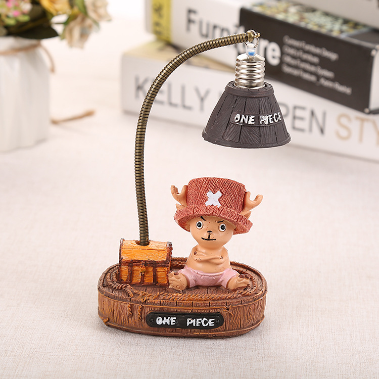Japanese-style sundries, One Piece Luffy night light ornaments, creative Chopper figurines, resin craft gifts, student presents details Picture