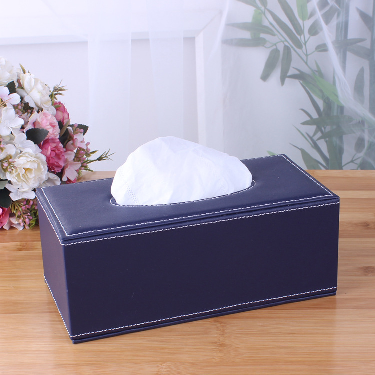 Leather Tissue Box Napkin Pump Box Hotel Pu Paper Pump Box Car Home Leather Opening Gift Logo Wholesale Application Scenario