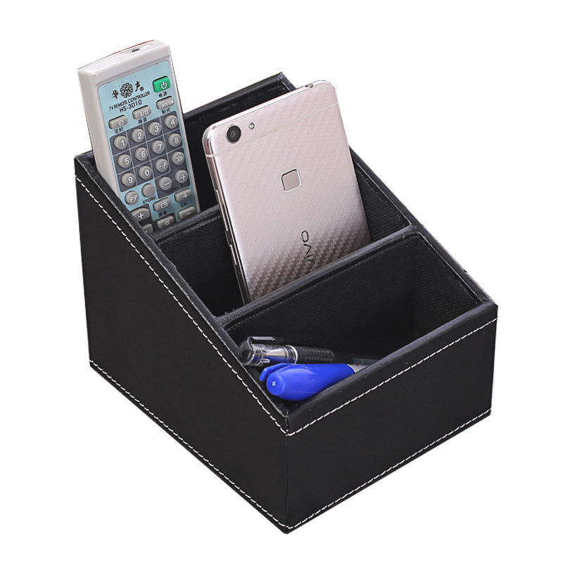 Desktop storage box, European-style remote control organizing box, creative home goods, pen holder storage box, can be printed with LOGO Item Picture