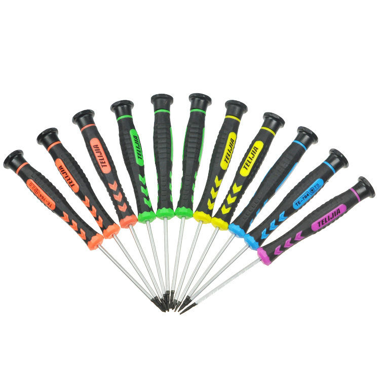 Chromium-Vanadium Steel Tape Magnetic Flat-Head Phillips Screwdriver Manual Labor-Saving Driver Multi-Function Extended Precision Screwdriver Wholesale