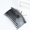 Wavy color diamond hair comb, straight hair comb, color diamond hair comb, single-row hair comb with diamonds, Korean style hair comb Specification image