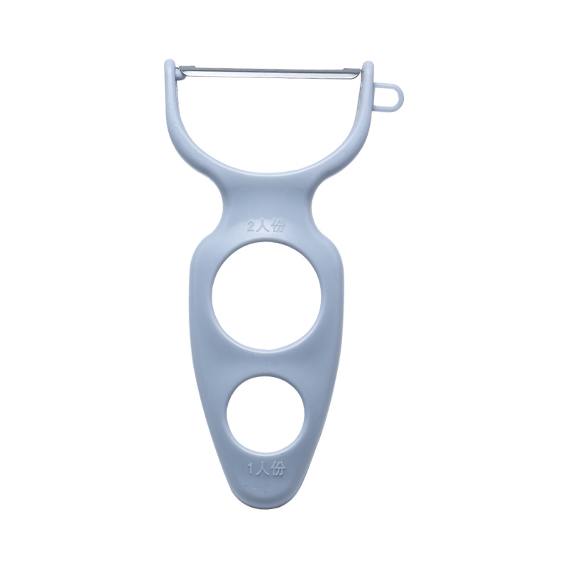 Q5257 Creative Chipper Stainless Steel Scraping Planer Can Measure Pasta Multi-Functional Vegetable Melon And Fruit Peeler Application Scenario