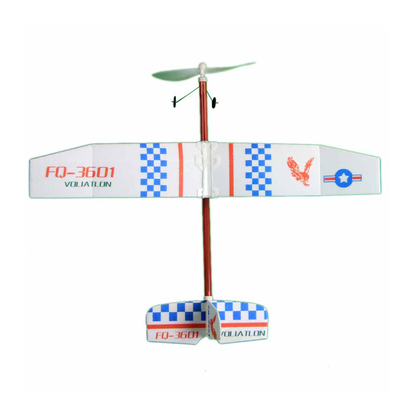 The youth model aircraft competition selects the F-16 rubber band power glider, a handcrafted foam aircraft made of nesting materials Item Picture