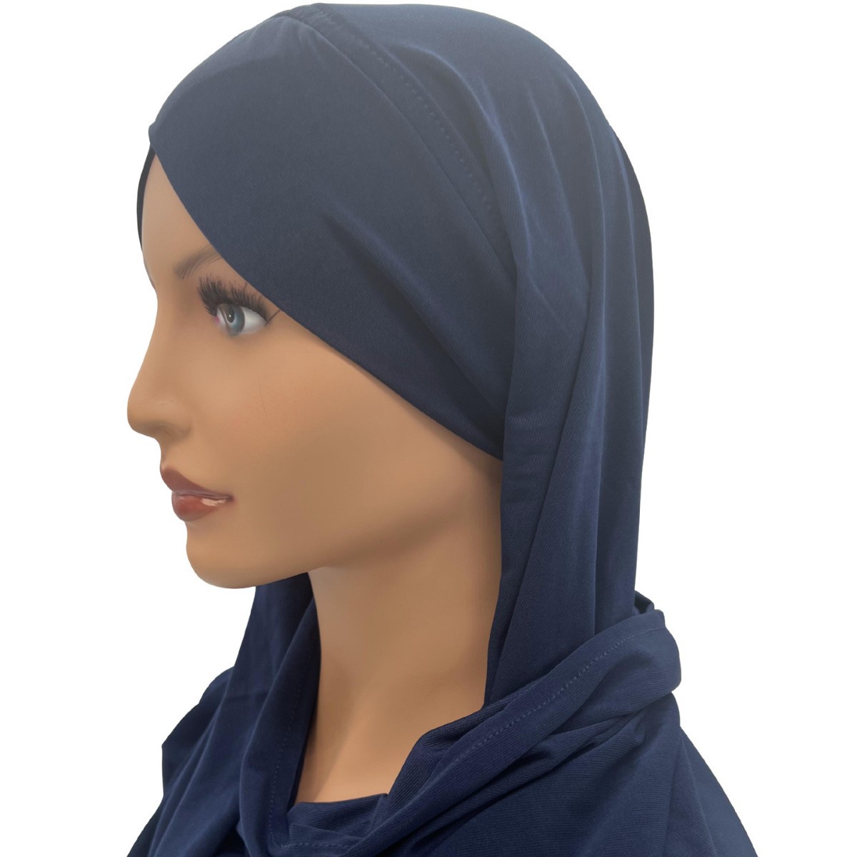 Cross-head scarf, one-piece hat, ethnic hat, headscarf, women's single-color headscarf, factory direct sales, hot-selling items Specification image