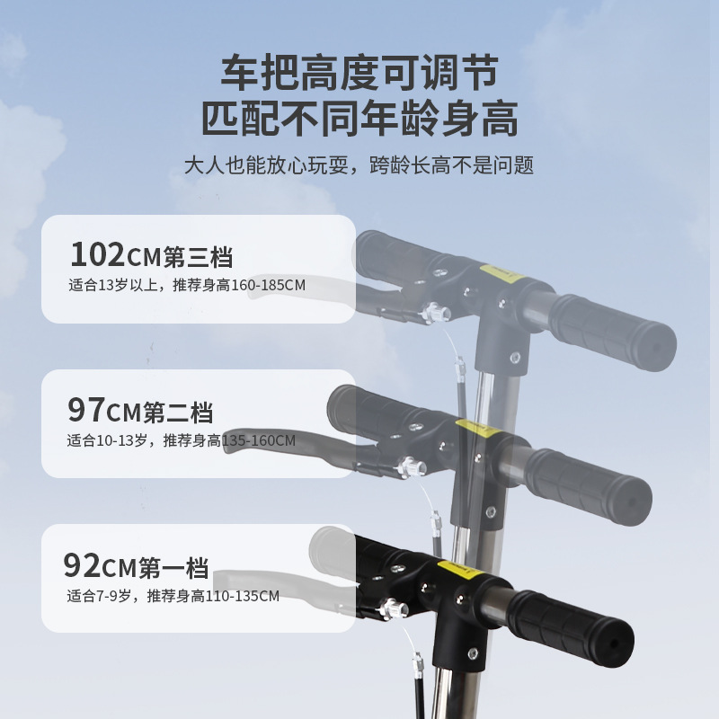 滑板车溜溜车/滑轮车/成人滑板车/电动滑板车/滑板细节图