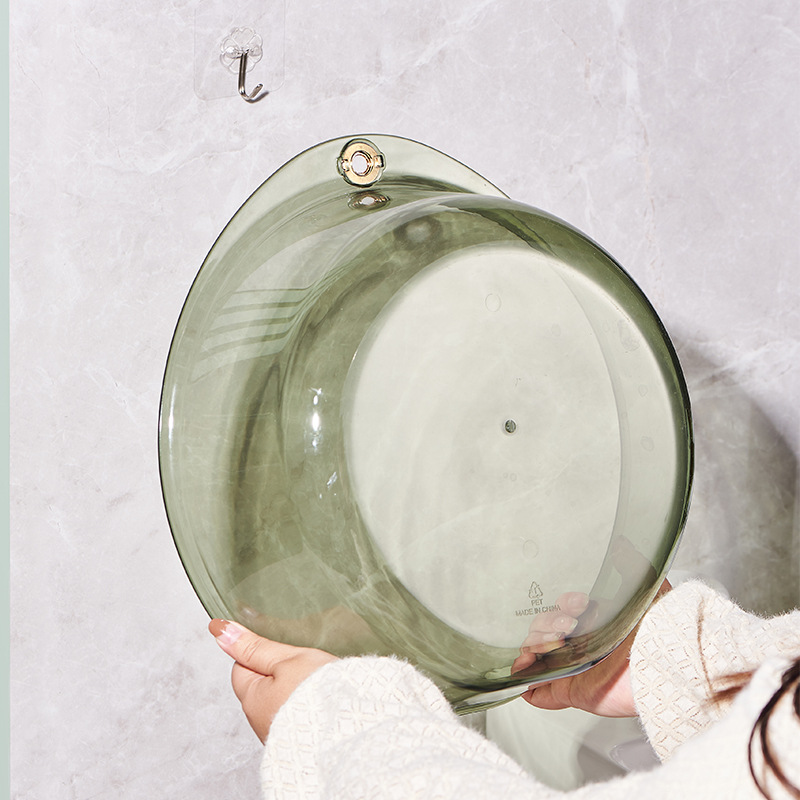 Transparent thick washbasin household plastic student dormitory large, medium and small size washing basin washing feet durable baby basin Application Scenario
