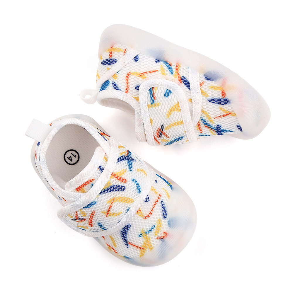 Spring and Autumn 1-2-3 years old baby walking shoes Breathable mesh shoes, anti-slip soft-soled boys' and girls' walking mesh shoes 2685 details Picture