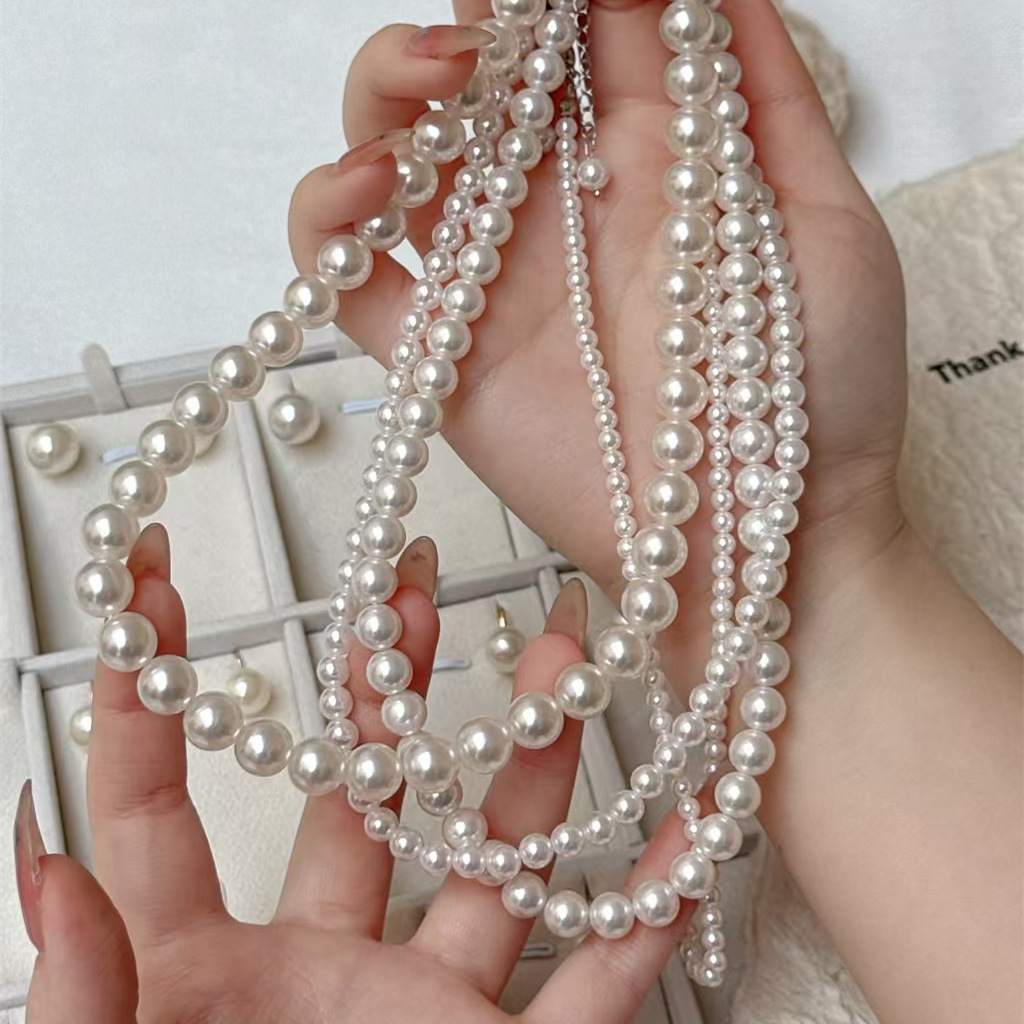 项链/不锈钢项链/珍珠项链/18k金饰品/沙金产品图