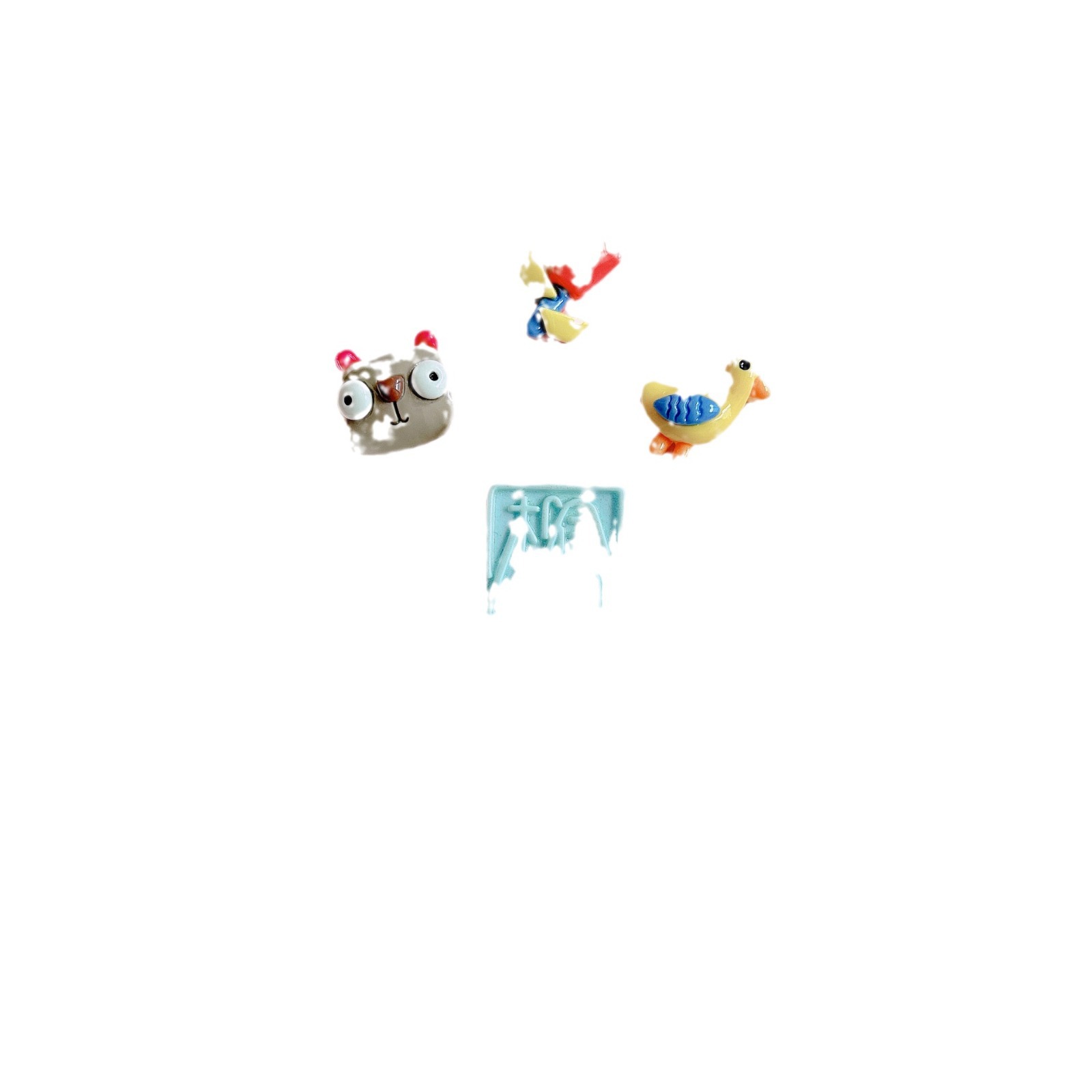 XN Creative Dopamine Flower Animal diy resin jewelry accessories Phone case Hair clip cream glue material Item Picture