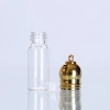 Factory wholesale 16mm diameter gold and silver bright color plastic cap screw mouth mini tube glass bottle pendants Item Picture