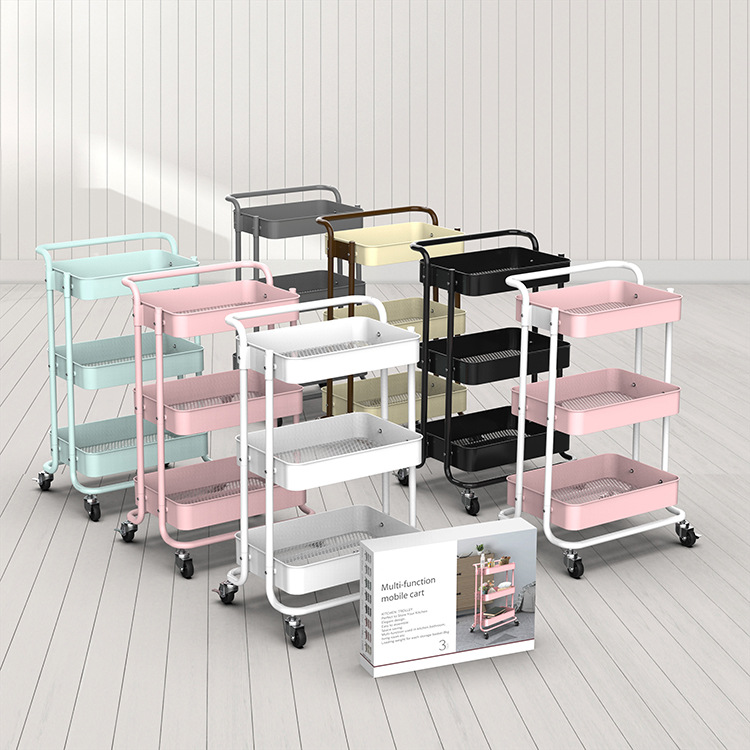 Mobile Trolley Floor Multi-Floor Kitchen Trolley Living Room Snack Storage Storage Car Bathroom Storage Shelf Specification drawing