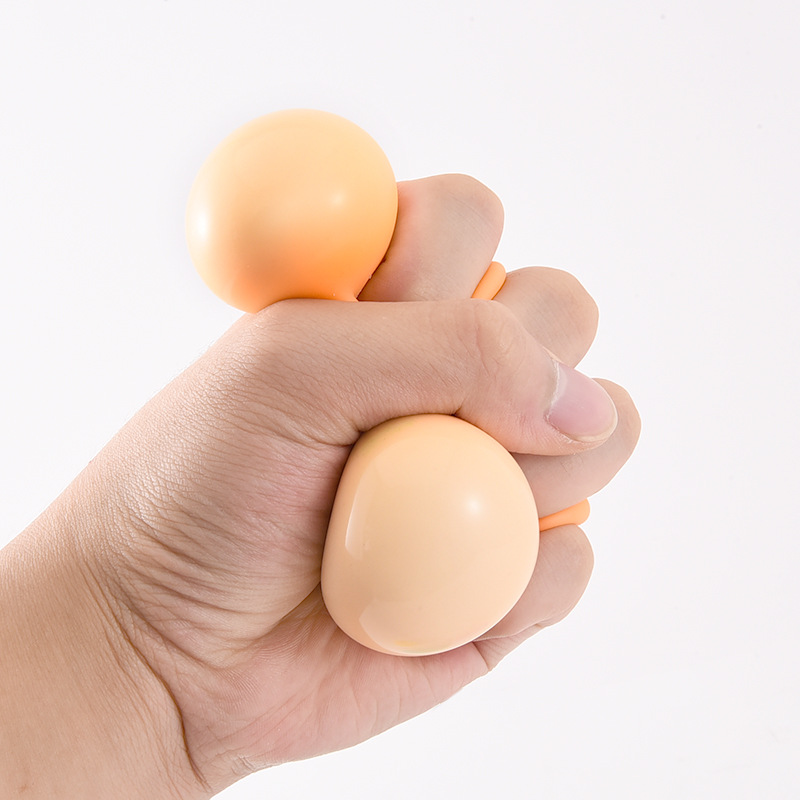 仿真6公分篮球面粉球实心弹力球捏捏乐玩具 球类发泄解压球批发详情图4