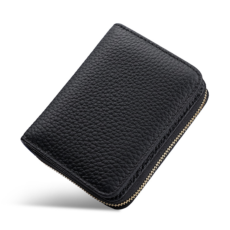 Multi-functional top layer cowhide Japanese women's wallet, short genuine leather coin purse, women's coin loose wallet Specification image