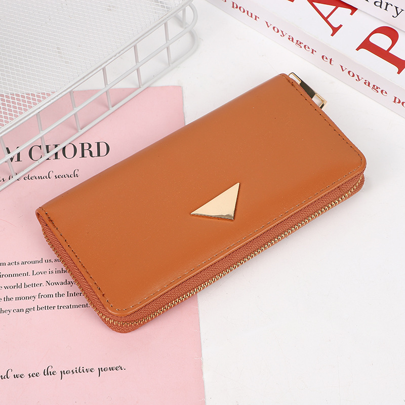 New Simple Women's Purse Long Hand Bag Mobile Phone Bag Large Coin Wallet Large Capacity Card Bag Specification drawing