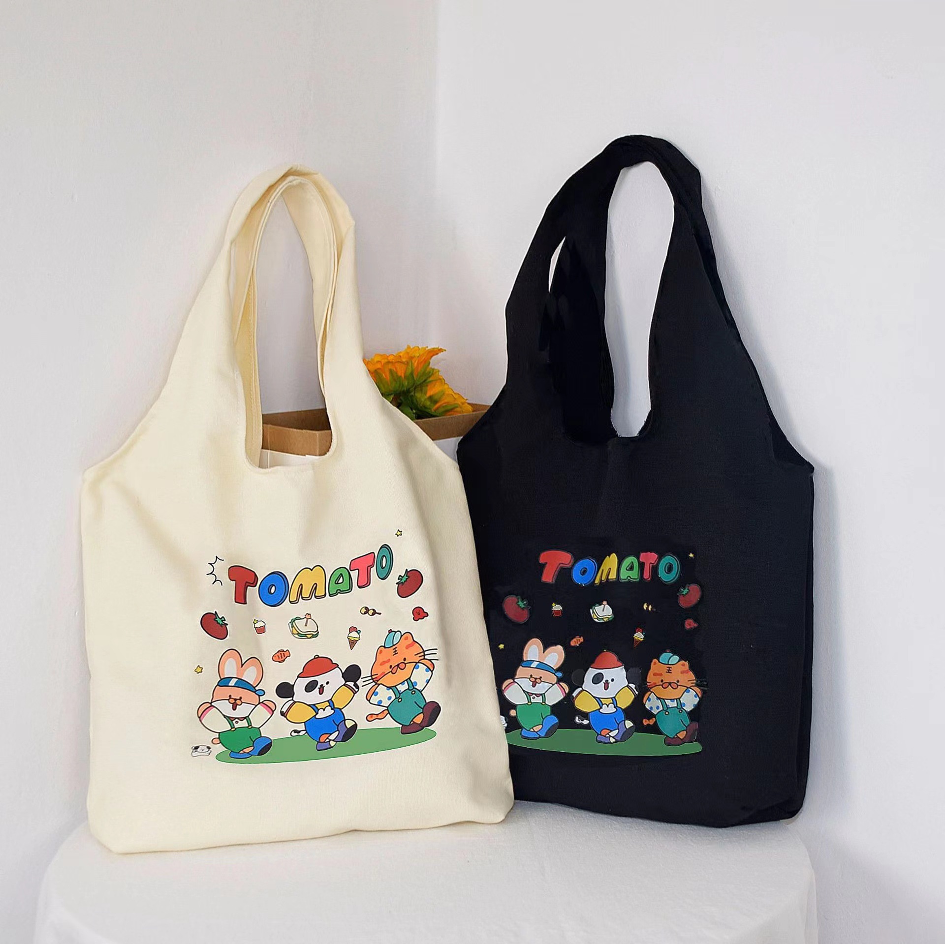 背心式帆布包细节图