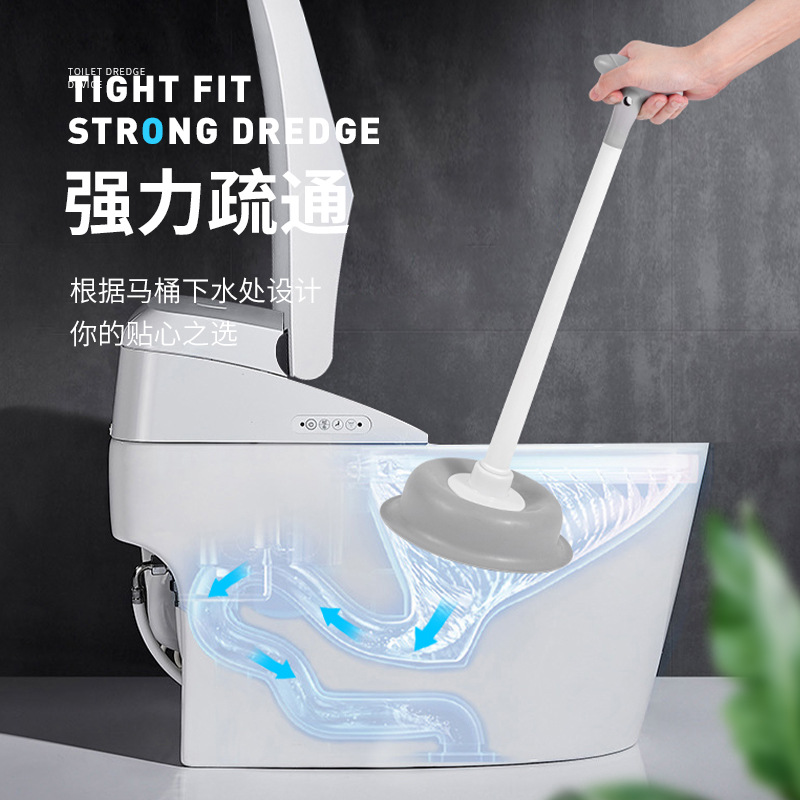 Toilet Peg Drain Unclog Leather Suction Extractor Toilet Pipe Household Artifacts Toilet Stopper Suction Device details Picture