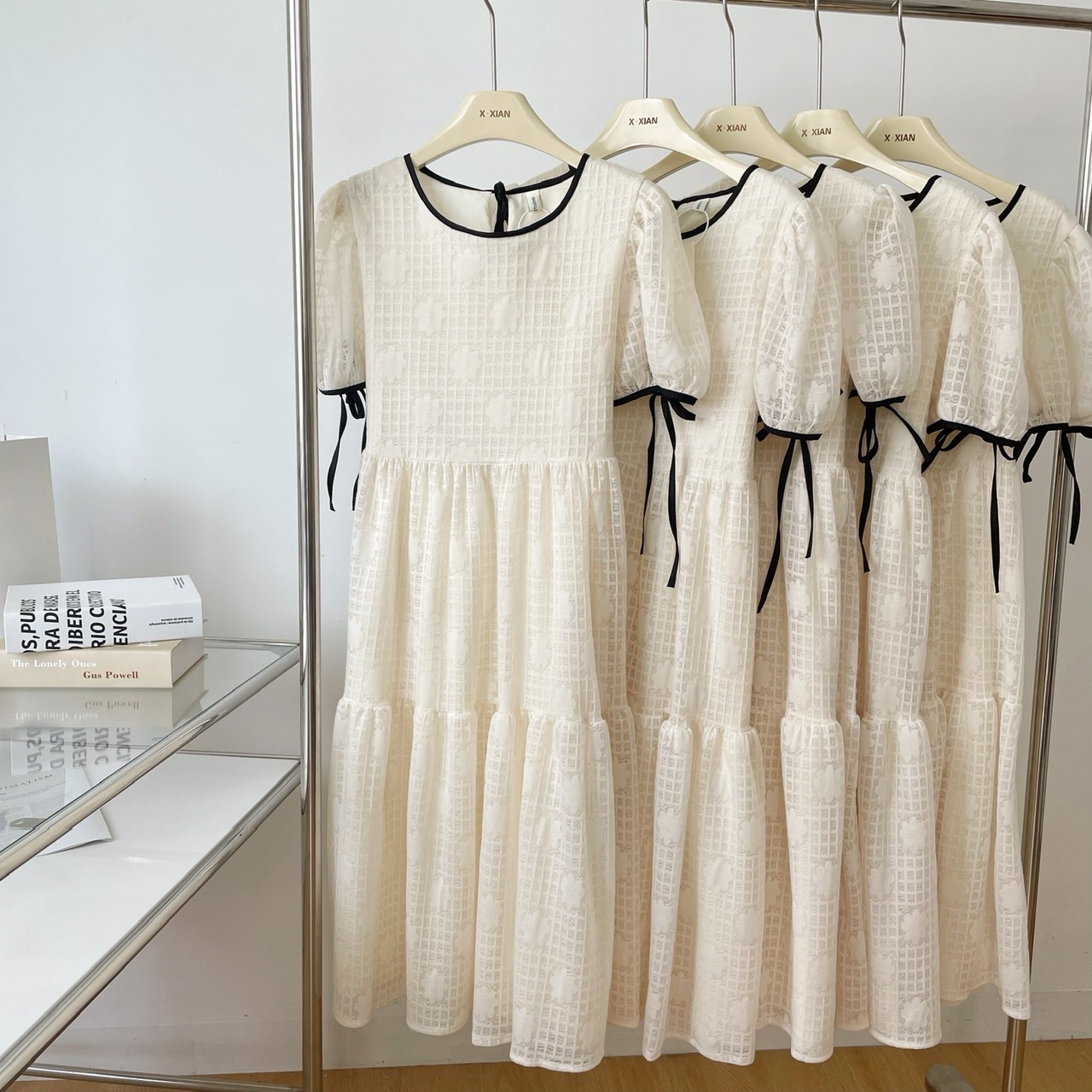 Net Red French Fashion Heart-Warming Boiled Water Wear With The Best Sweet Dress Women 2022 Summer Hair Generation Application Scenario
