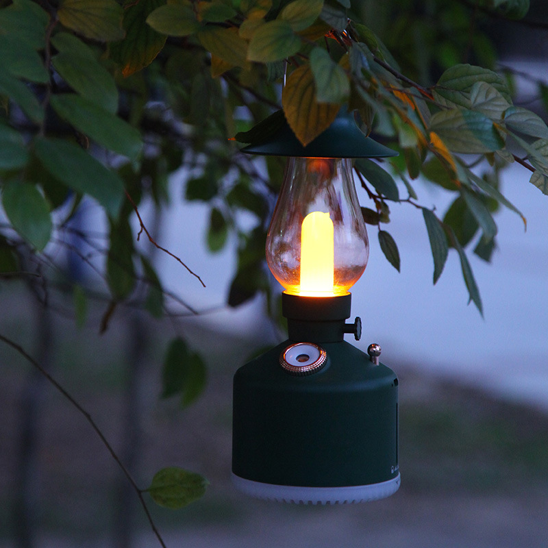 Quanta Wei New Retro Camping Lamp Humidifier Bedroom Mini Portable Home Desktop Water Fog Amount Specification drawing