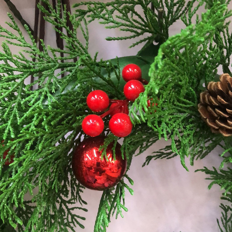 【 12-ball Branch Fruit String 】 Holly fruit Simulation foam Red berry Home decoration red fruit string branch manufacturer Specification image