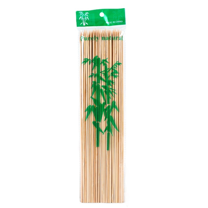 90 Bags Disposable Bamboo Skewer Bbq Skewer Fruit Skewer Roast Sausage Lamb Skewer Fragrant Bamboo Stick Gourd Skewer Item Picture