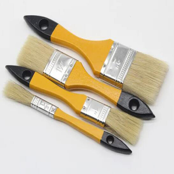 Long Hair Plastic Wire Paint Brush Thickened Wood Handle Paint Brush Specification drawing